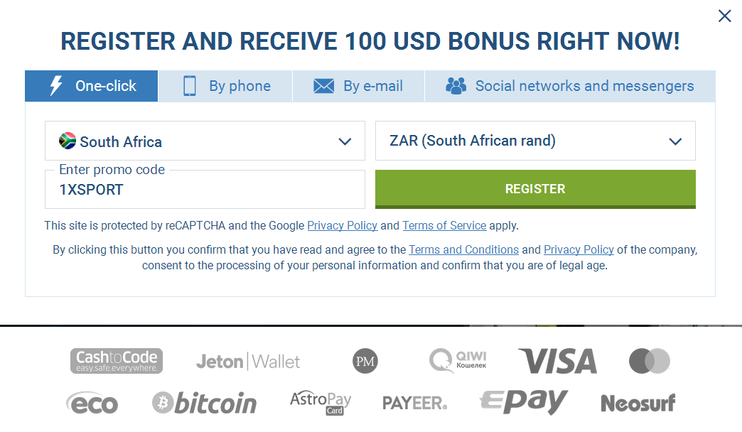 South Africa Signup Account